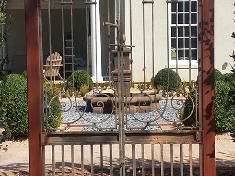 Decorative metal gate