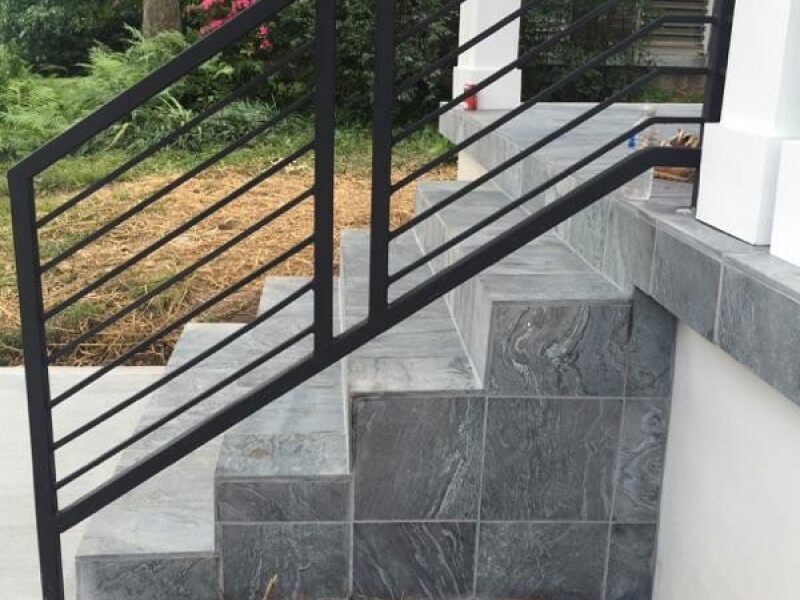 Custom exterior railing